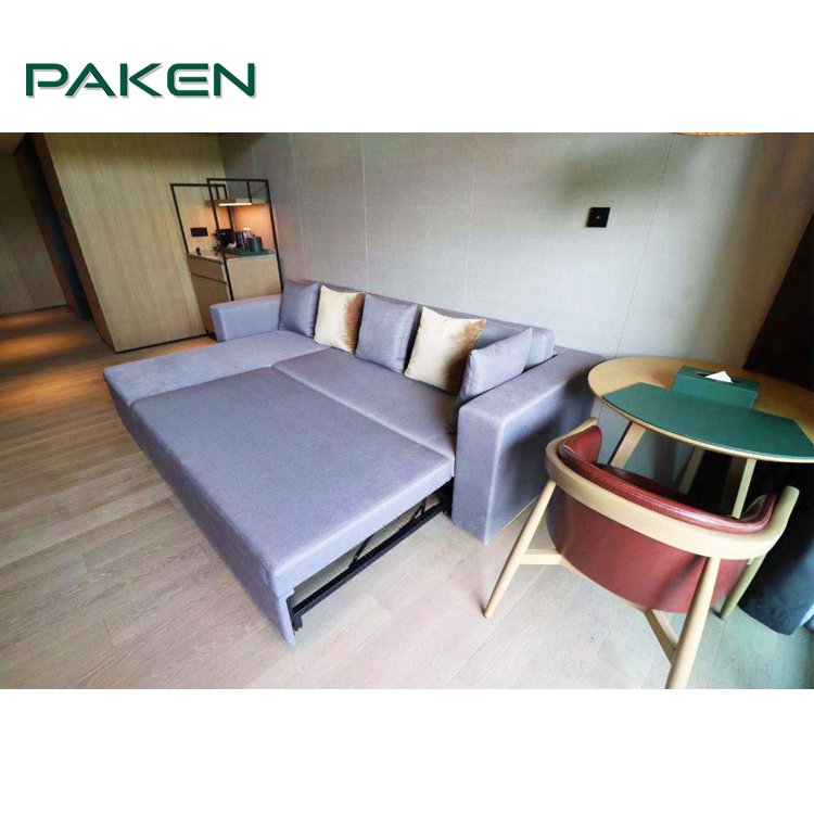 Chinese commercial multifunctional folding fabric living room sleeping sofa bed for hotels