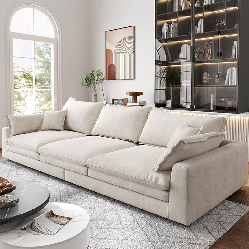 Minimalist Luxury Microfiber Fabric Bellini Sofa Set Of 5 3 Seater Sofas For Home Nordic Cloud Couch For Living Room