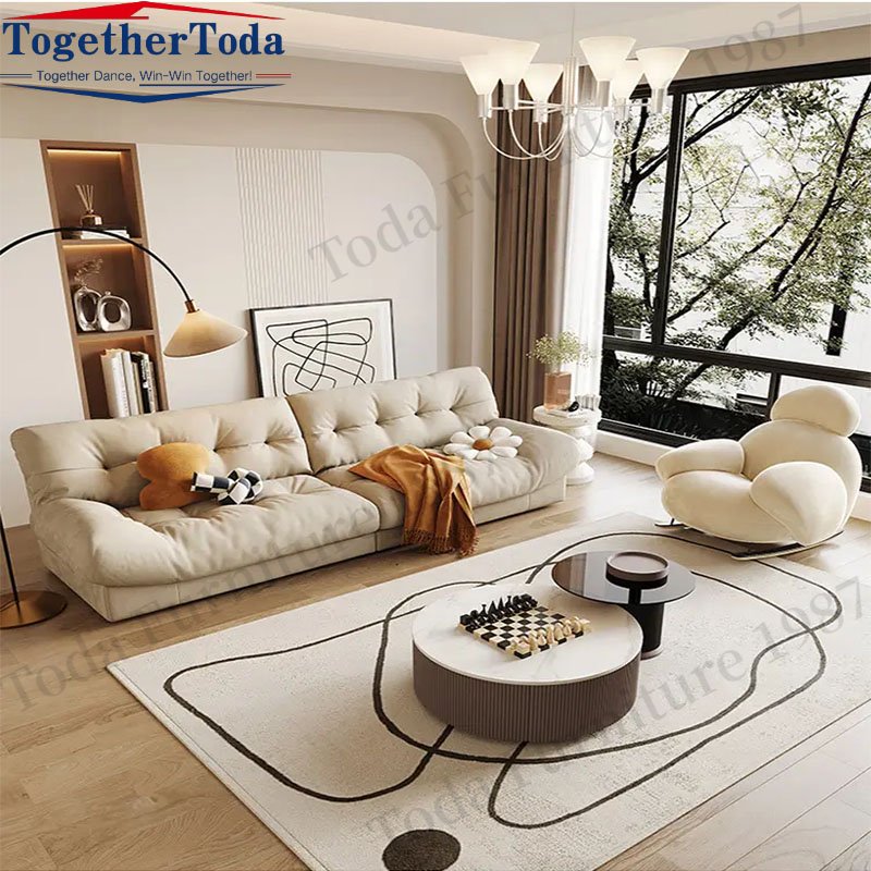 Living room furniture sofa set modern cloud couch sectional sofa furniture set