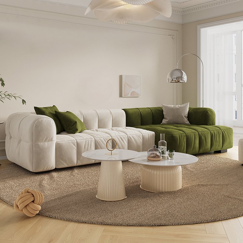 Nordic Type Minimalist Design Technology Cloth Fabric couch Living Room Furniture Sectional Sofa Set