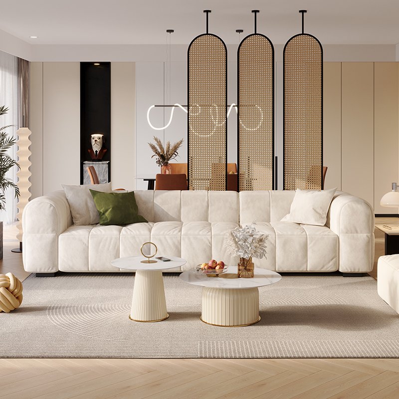 Nordic Type Minimalist Design Technology Cloth Fabric couch Living Room Furniture Sectional Sofa Set