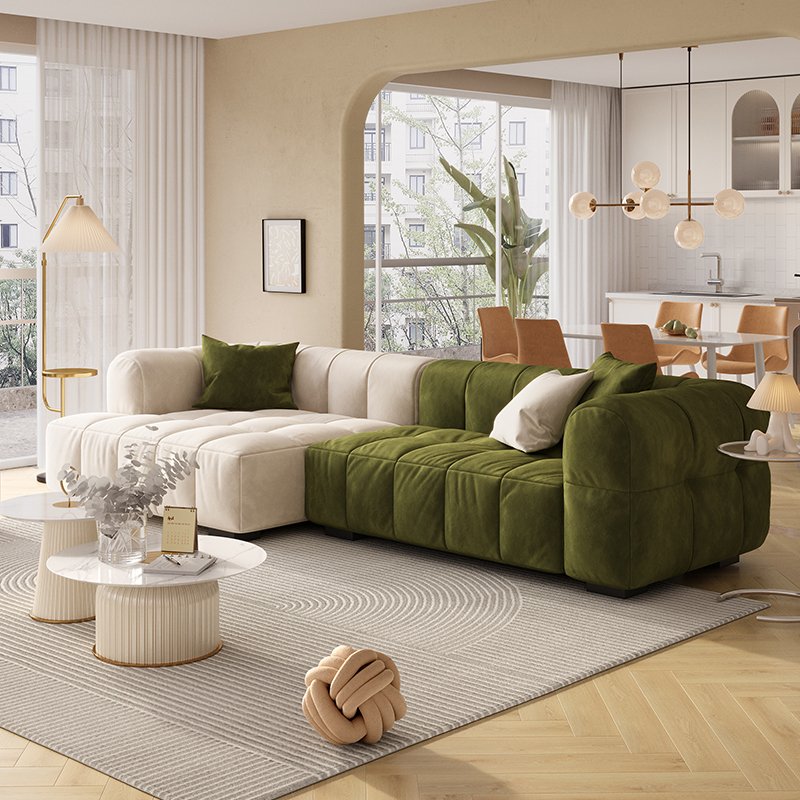 Nordic Type Minimalist Design Technology Cloth Fabric couch Living Room Furniture Sectional Sofa Set