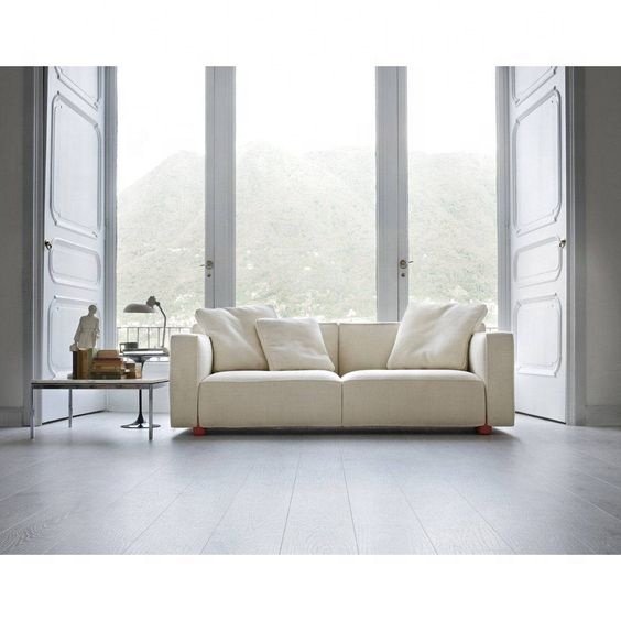 Hot Selling Nordic Design Furniture High Quality White Fabric Living Room Sofas Luxury Designed Home Modern Sectional Sofa