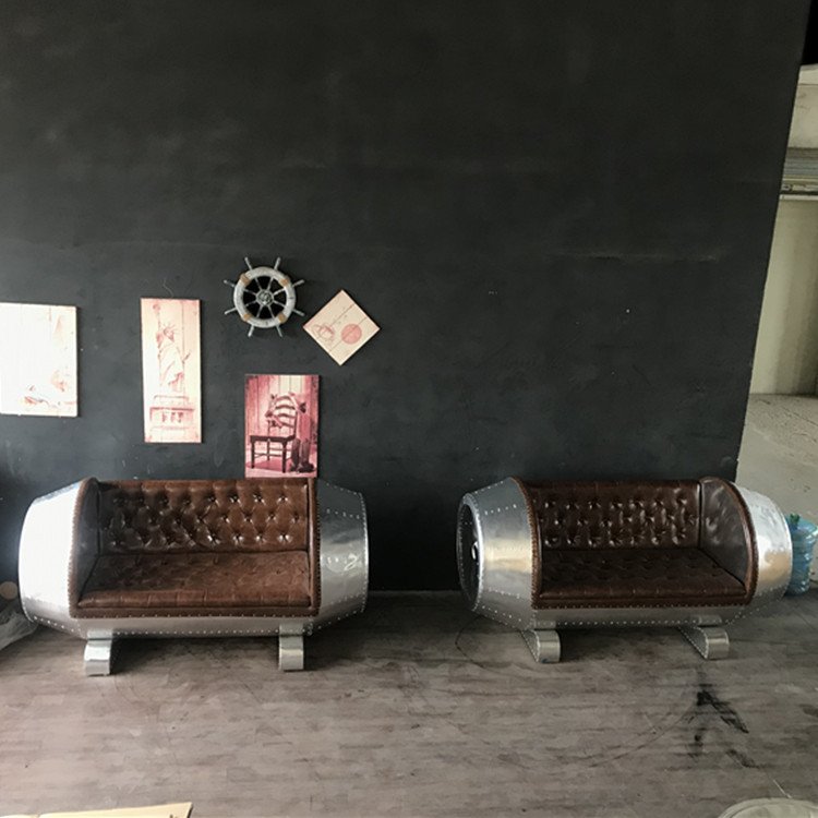 Aviator retro industrial Chair Loft Style Chair living room sofa lounge aviator airplane engine chair sofa