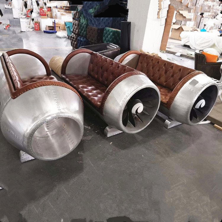 Aviator retro industrial Chair Loft Style Chair living room sofa lounge aviator airplane engine chair sofa