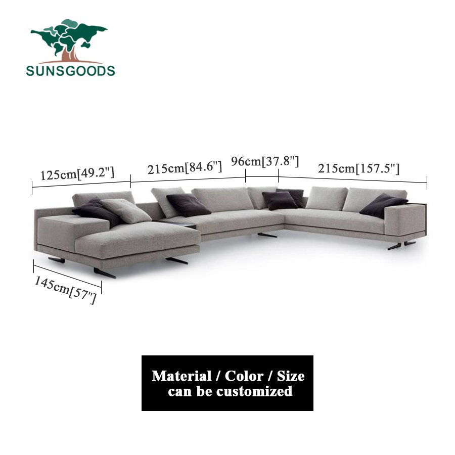 Modern American Italian Luxury Sofa Sets Classic Minimalist Home Furniture Living Room Sofa