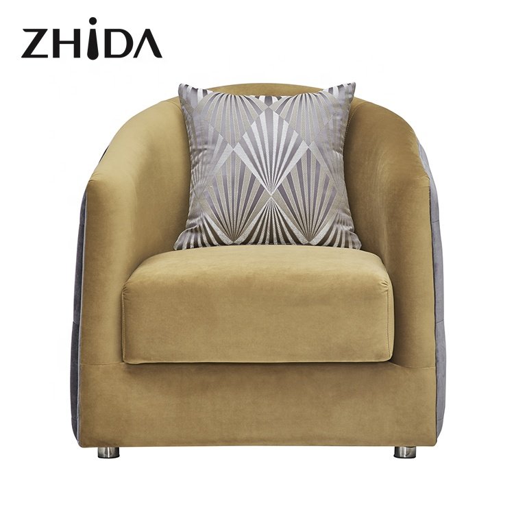 Manufacture custom 3 pieces fabric furniture living room luxury sofas set