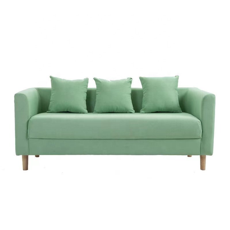 Wholesale small apartment new design furniture modern custom elegant white soft sofa 3 seat sofa living room bedroom