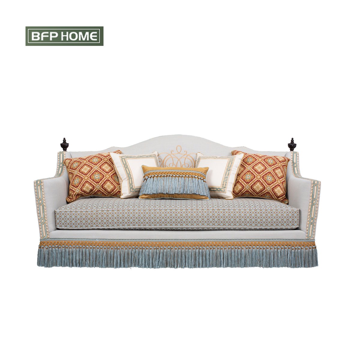 BFP Home French style New Arrivals luxury Style Fabric Sofa High quality living room sofa furniture popular fabric sofa sets