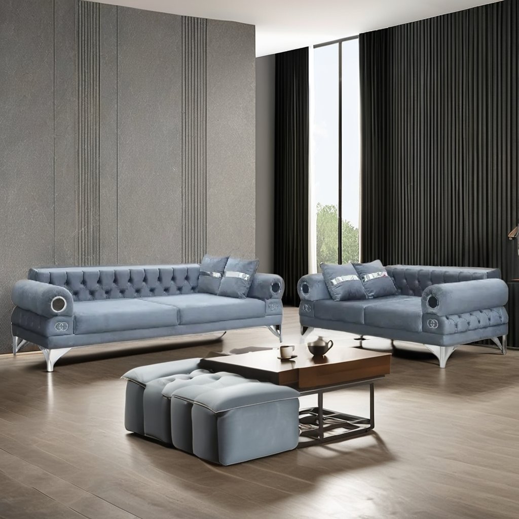 Living room sofa set furniture couch sectional modern fabric comfort minimalism simplicity sofas