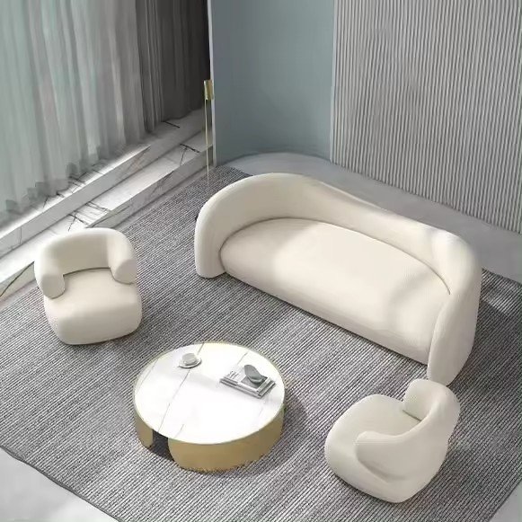 Italian Style Luxury Modern Couch Home Furniture Set Living Room Sofas