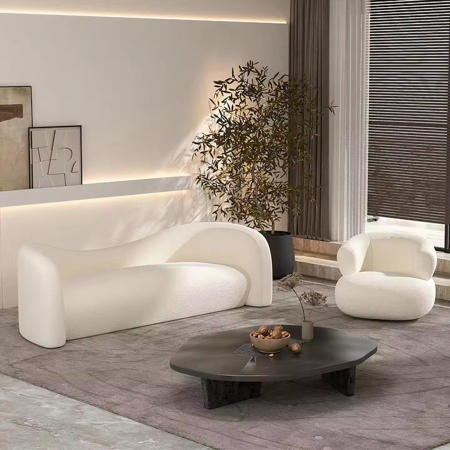 Italian Style Luxury Modern Couch Home Furniture Set Living Room Sofas