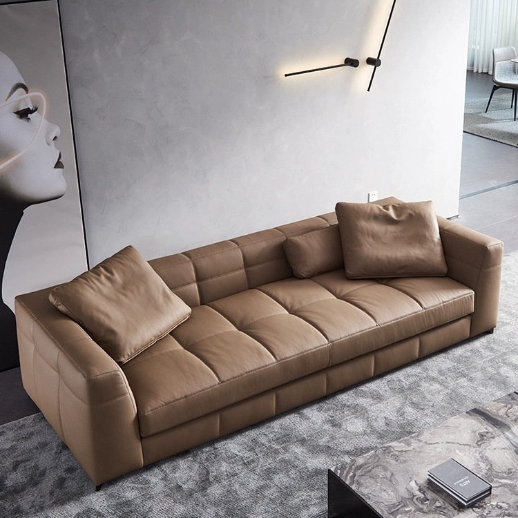 Modern Leather Couch Living Room Sitting Room Sofas Sofa Bed Set Cushion For Personalized Comfort