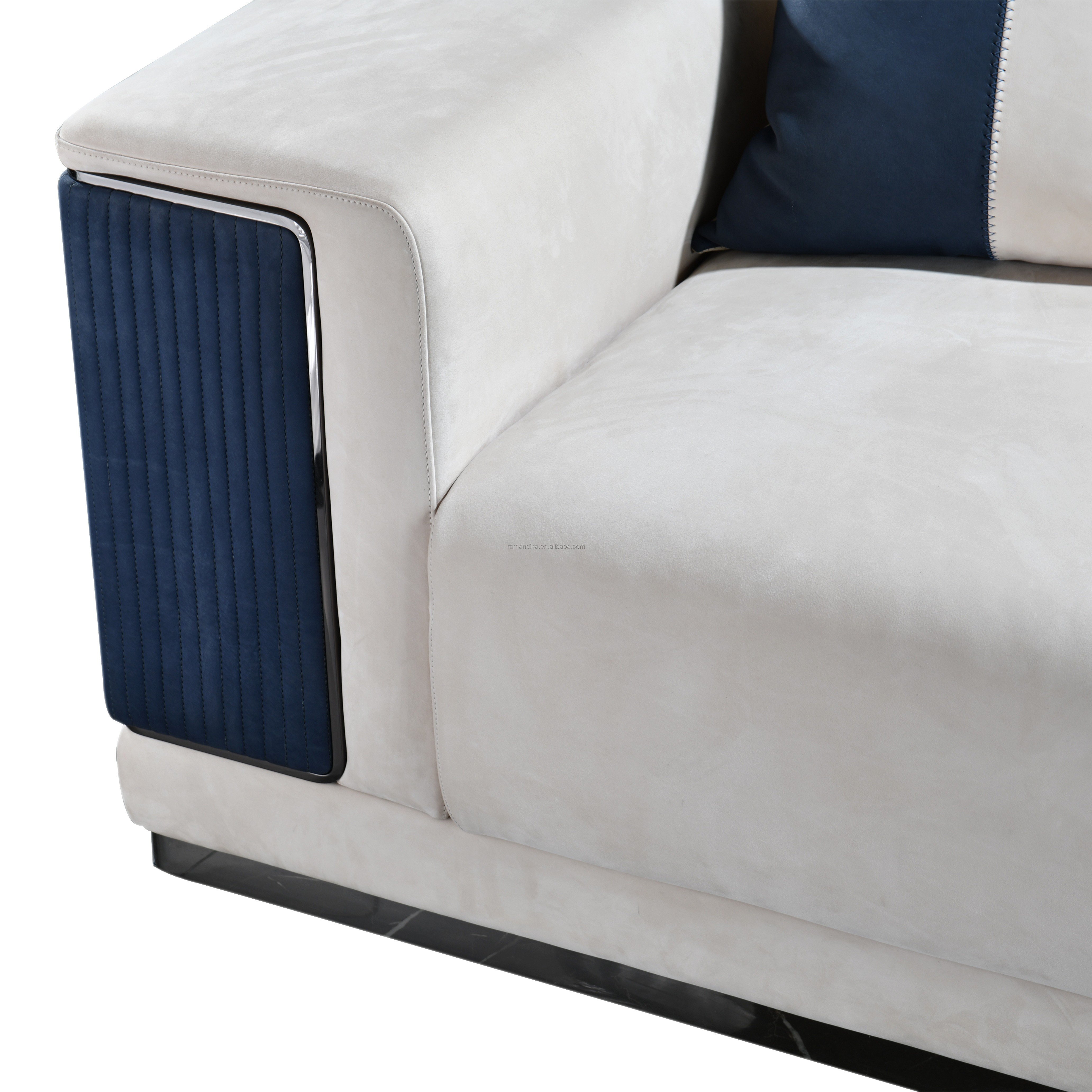 L Shape Sofa Sofa Combination Design Tech Cloth New Set Luxury Modern Living Room Sofa Furniture Leather