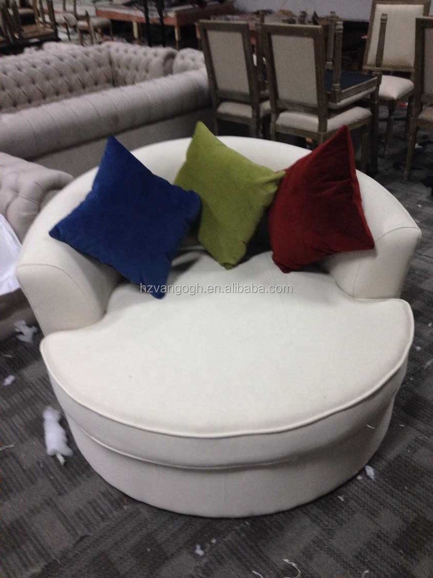 American modern home furniture sofa set round cushion sofa linen fabric living room sofas