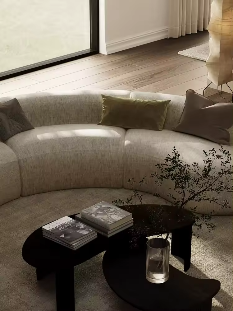 Classic furniture wabi-sabi furniture living room furniture cloud couches living room sofa nordic sofa curved sofa