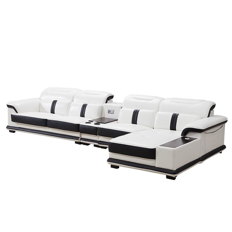 Genuine Leather Cowhide Sofa living room sofa set Small Unit Intelligent Large Combination for furniture sofa