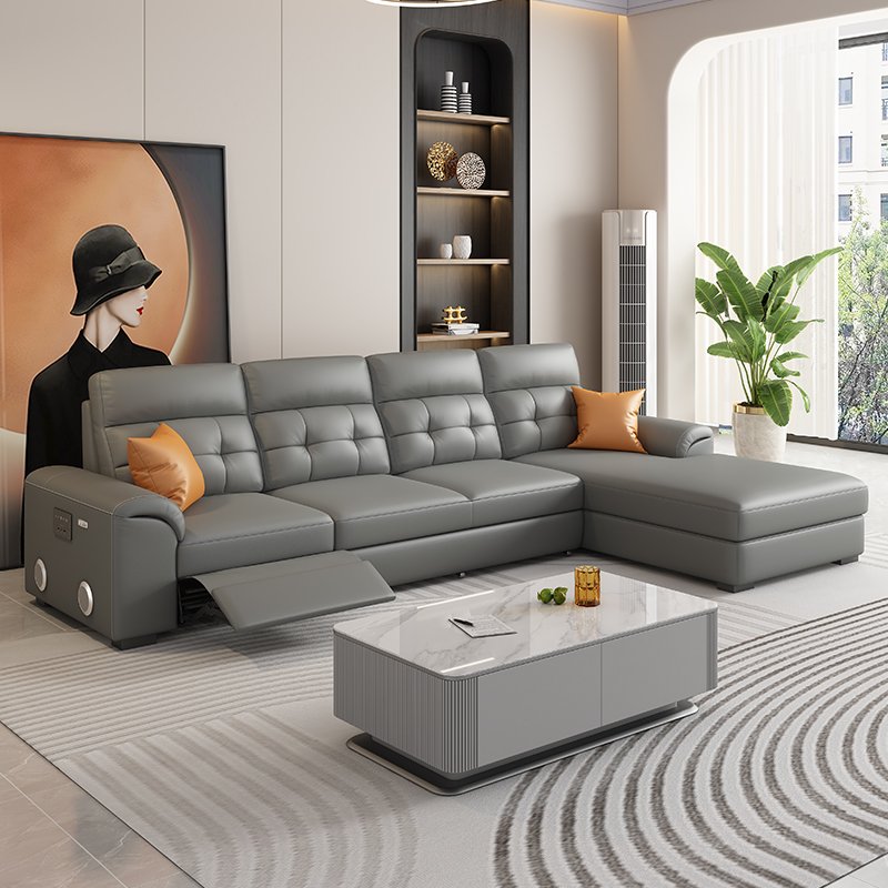 Leather Recliner Sofa Family Power Electric Recline Cinema Theater Furniture Hot Sale Auditorium Sofa Sofa Seating Lazy Boy