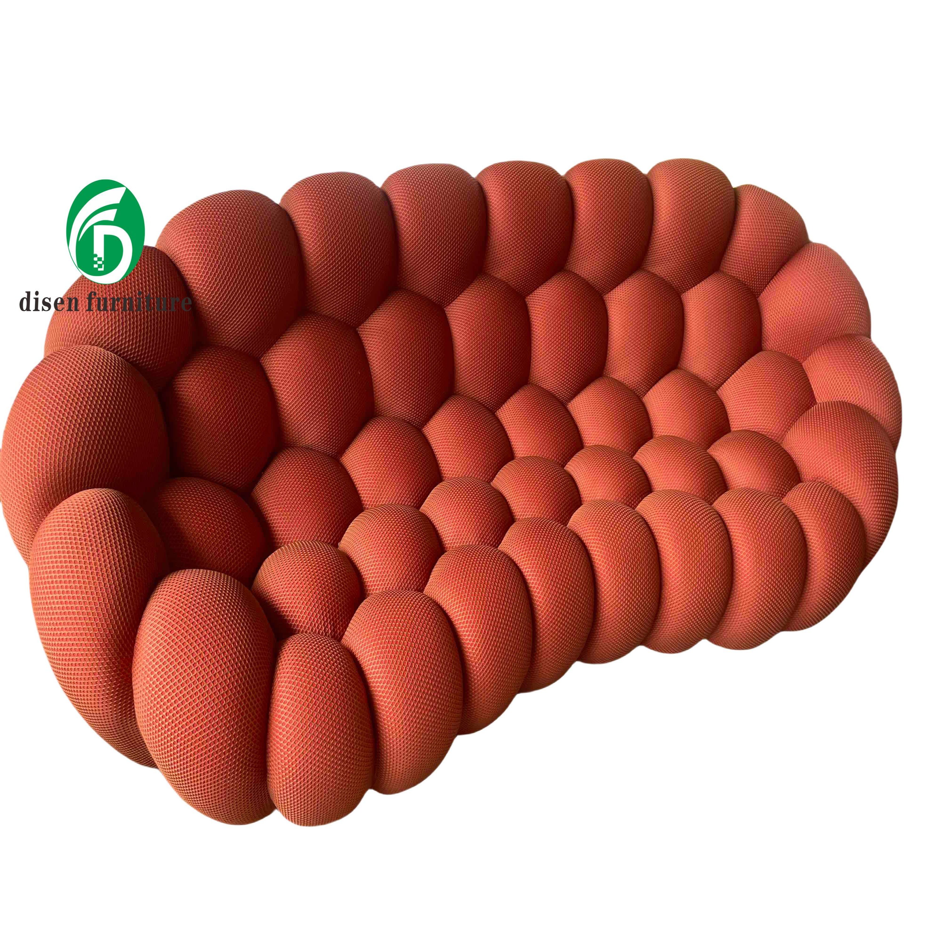 Disen furniture modern living room furniture high quality couch living room sofas for bubble 3 seater sofa set furniture