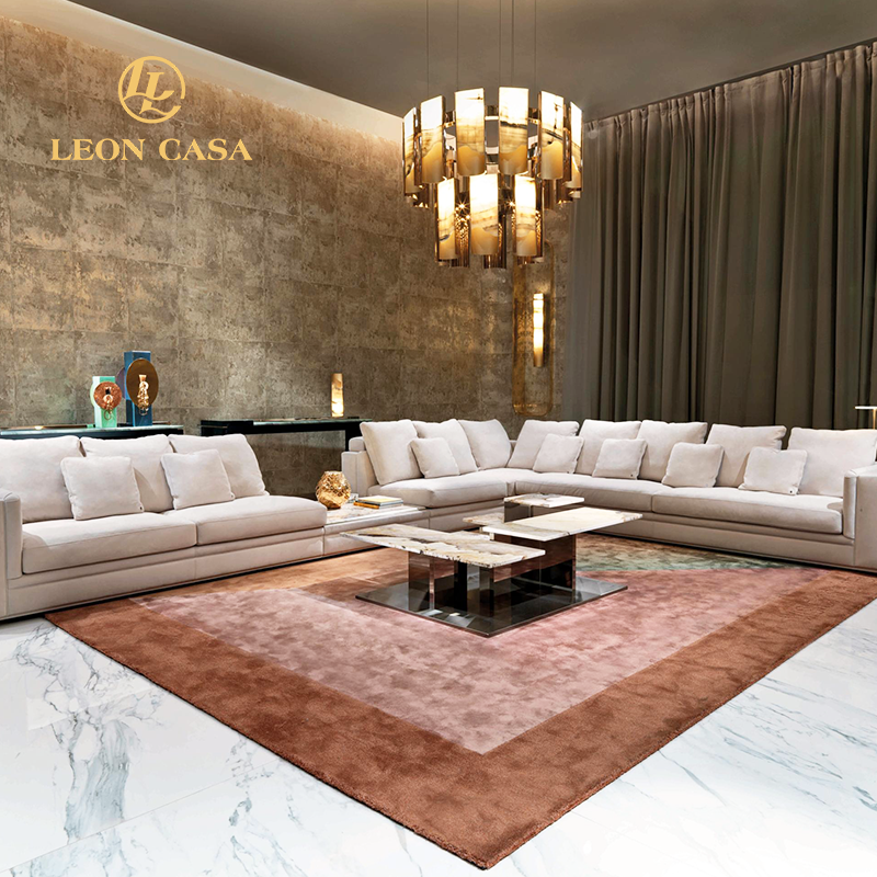 Custom Made Italian Luxury Villa Living Room Furniture High End Sofa High Quality Sofa Set Modern Luxury Leather Sofa