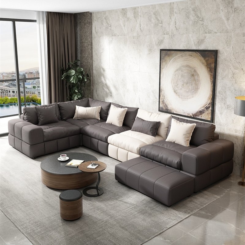 Italian modern contracted style comfortable soft sectionals sofa set living room sofa furniture old? classic!