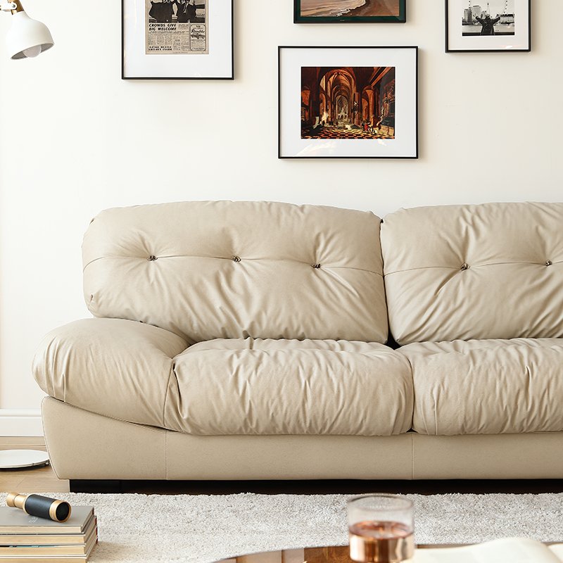 Italian cloud sofa high-end comfortable velvet living room furniture sofa white couch set fabric furniture