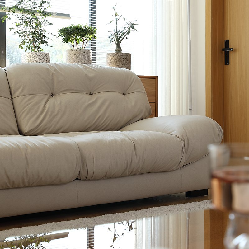 Italian cloud sofa high-end comfortable velvet living room furniture sofa white couch set fabric furniture