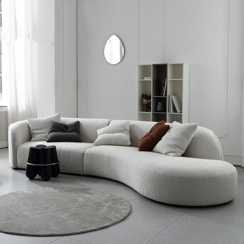 Leisure Luxury Modern Home Living Room Hotel 3 Seater Velvet Sofa Furniture Set Fabric 1 Piece Set of Sofas for Living Room YIBO