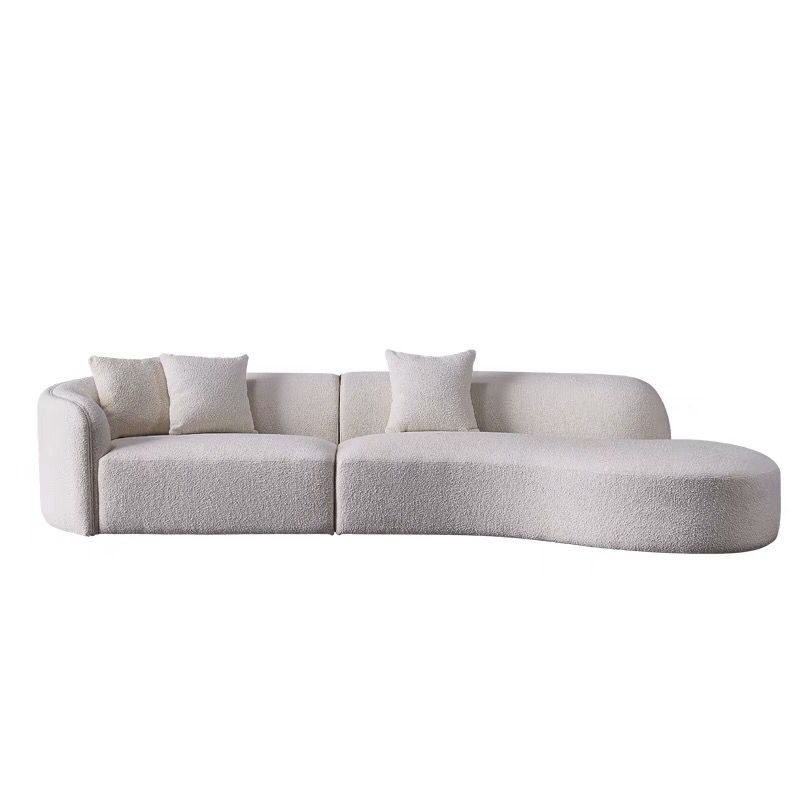 Leisure Luxury Modern Home Living Room Hotel 3 Seater Velvet Sofa Furniture Set Fabric 1 Piece Set of Sofas for Living Room YIBO