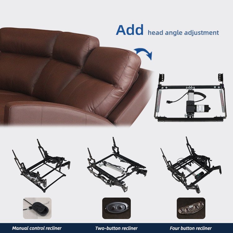 Contemporary Adjustable L Shape Corner Sectional Sofa Electric Recliner Genuine Leather Sofa Couch Living Room Sofas