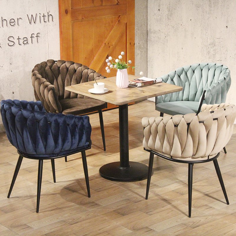 Luxury Nordic Modern Wing Lounge Accent Metal Dining Home Sets Velvet Furniture Living Room Chairs Sofa