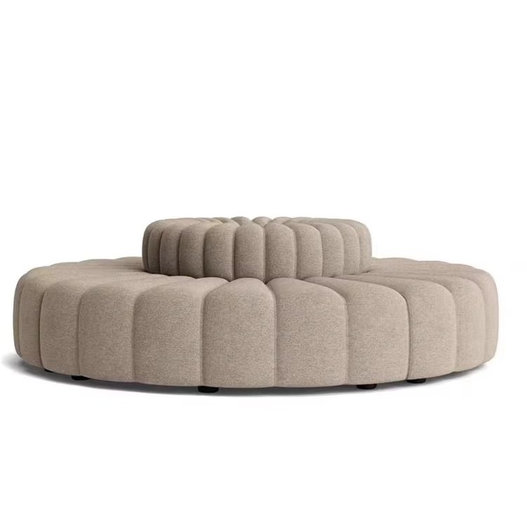 Modern Leisure Single Sofa for Bedroom & Living Room Fabric Wood Combination for Hotel or Apartment Furniture Corner Feature