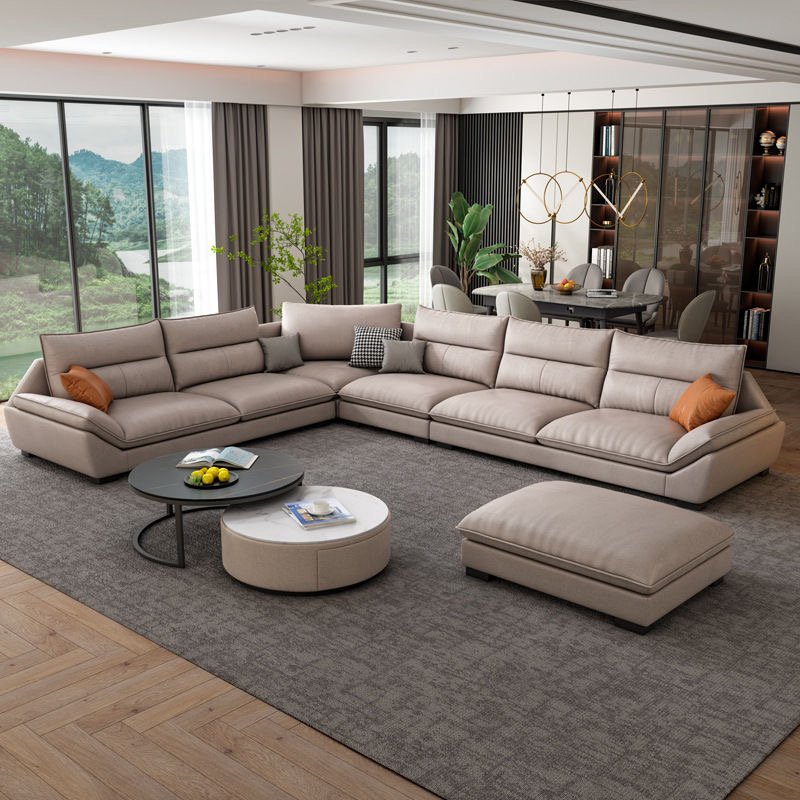 Modern design Luxury Living Room Villa Hotel Sofa furniture Leather sofa set