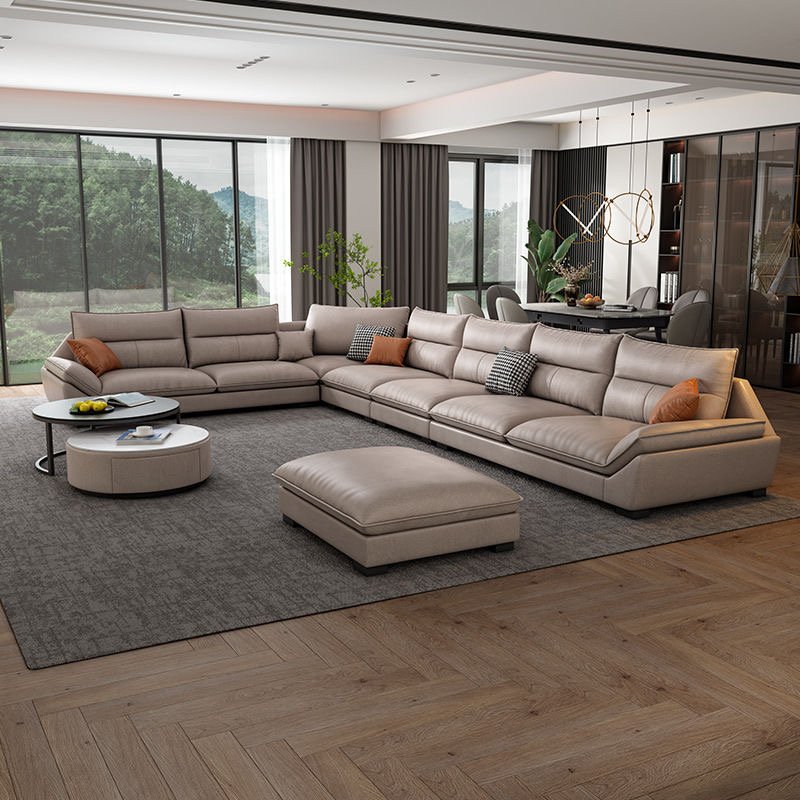 Modern design Luxury Living Room Villa Hotel Sofa furniture Leather sofa set