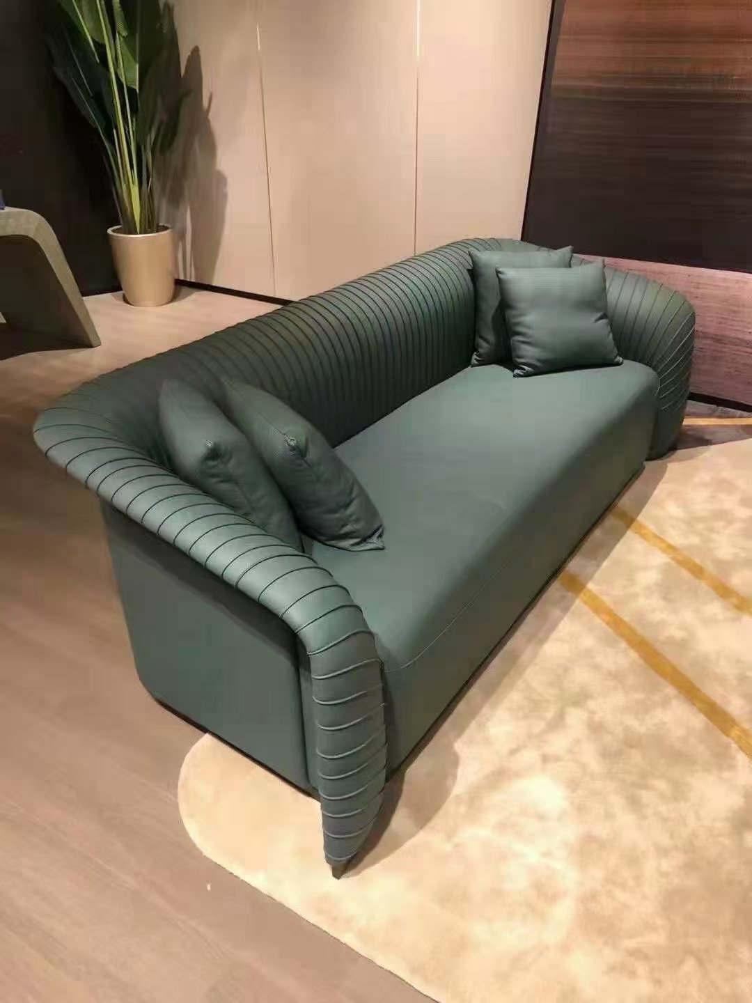 Modern Designs Custom Standard Sized Top Genuine Leather furniture Sofa Living Room Set Italian style luxury leather fabric sofa