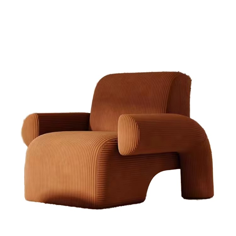 Casual Restaurant Velvet Living Room Sofa Chair Cafe Lounge Style for Comfort and Style