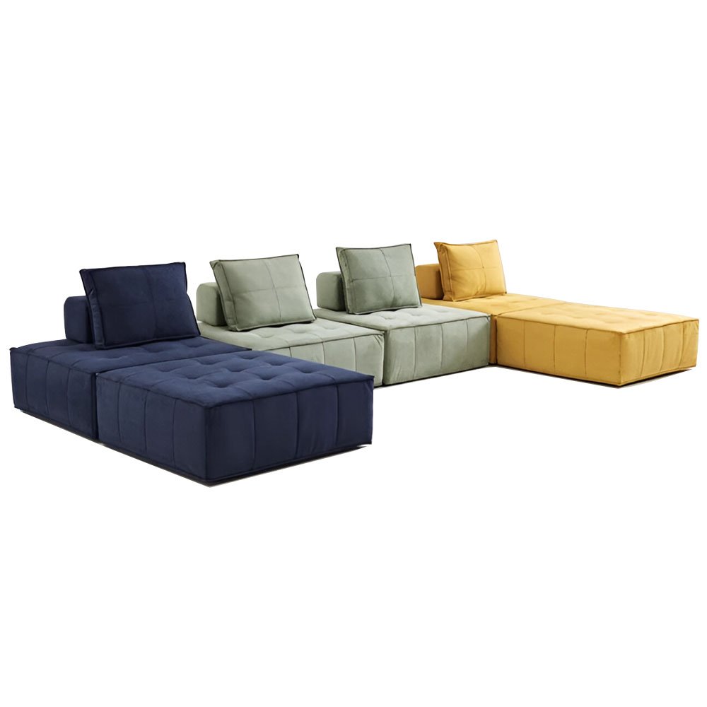 Modern Luxury High Grade Furniture Workshop Apartment Living Room TV Set Furniture Living Room Box Sofa Set