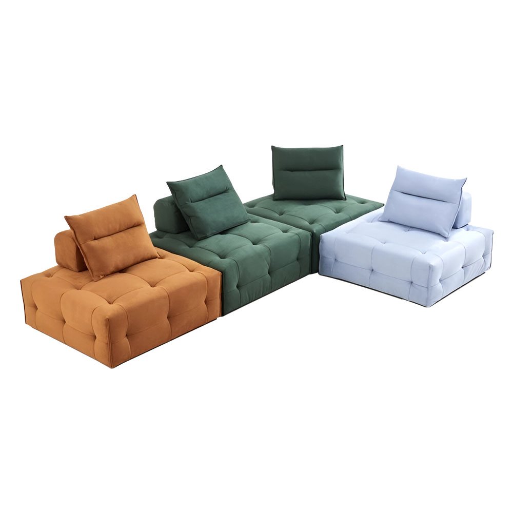 Modern Luxury High Grade Furniture Workshop Apartment Living Room TV Set Furniture Living Room Box Sofa Set