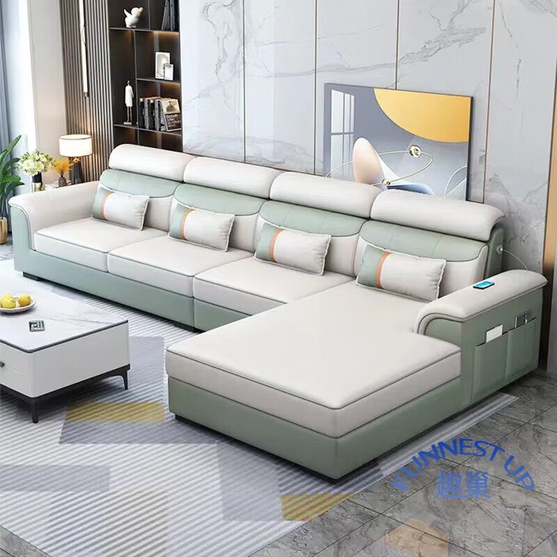 Best Seller European Style U Shape sofa Fabric Living Room Sofa Long Couch Sectional sofa set furniture