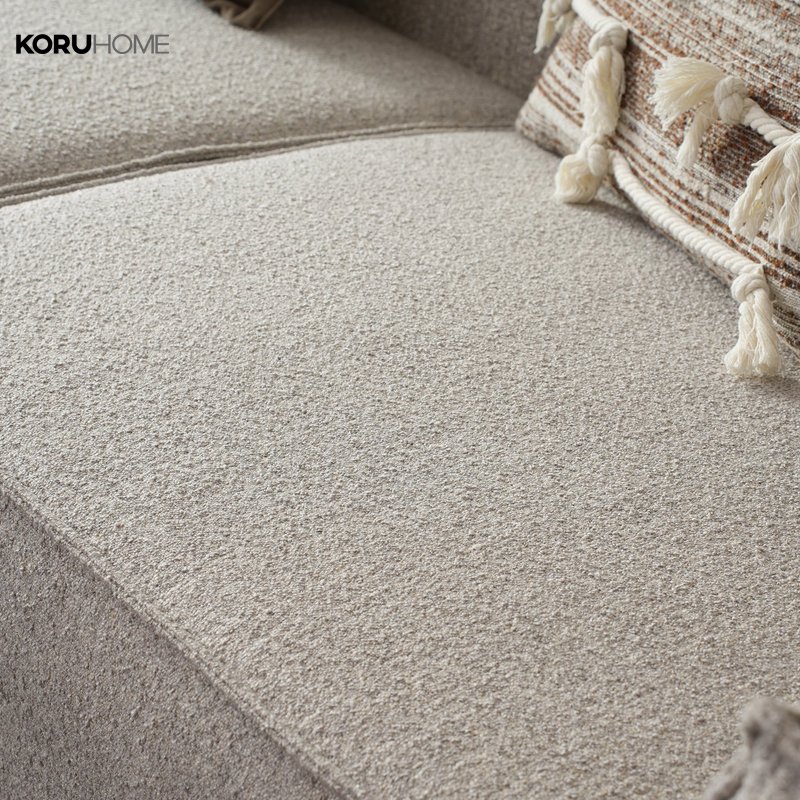 High-Quality Performance Compressed Sofa And Ottoman Modern Linen Living Room Sofas
