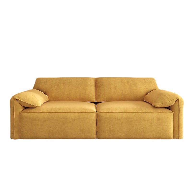 Dual purpose telescopic folding electric sofa bed straight row elephant ears fabric living room sofa