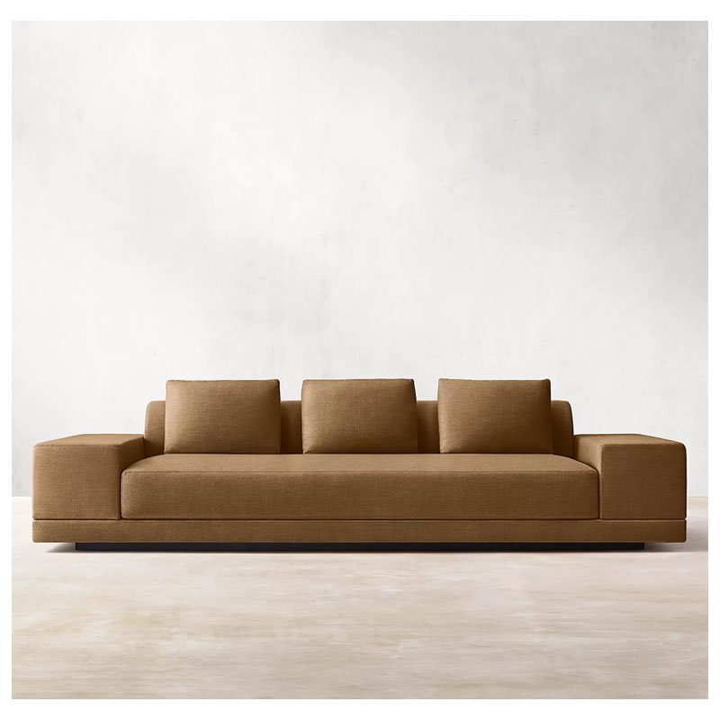 New home furniture oak wood base indoor sofa furniture fabric living room sofas