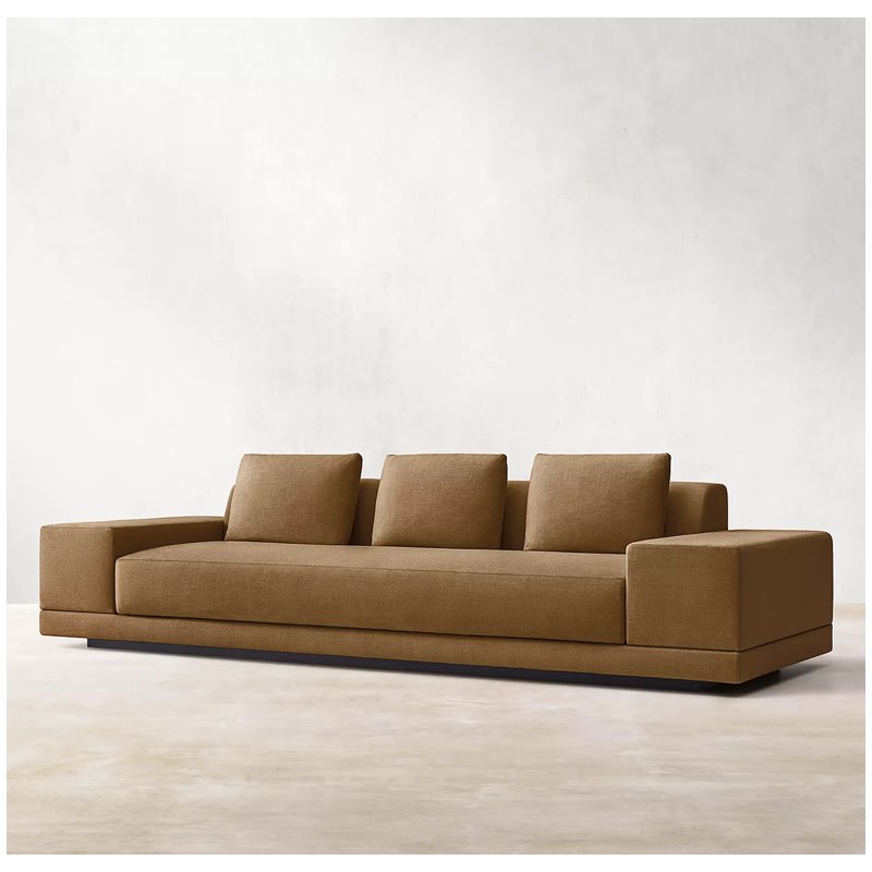 New home furniture oak wood base indoor sofa furniture fabric living room sofas