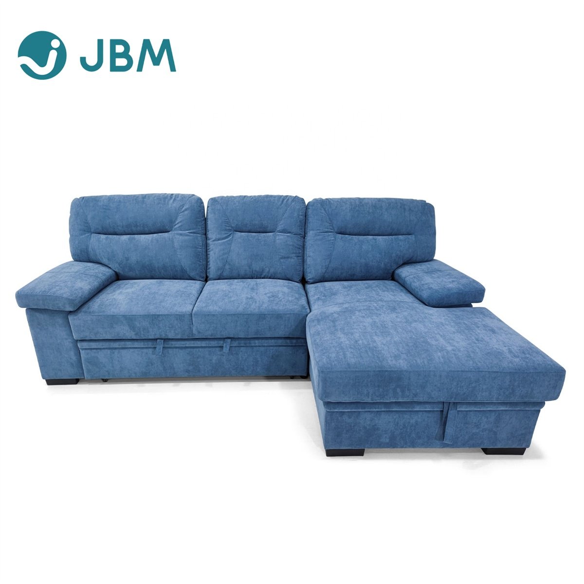 Wholesale OEM L shape living room sofas sleeper Storage sofa cum bed