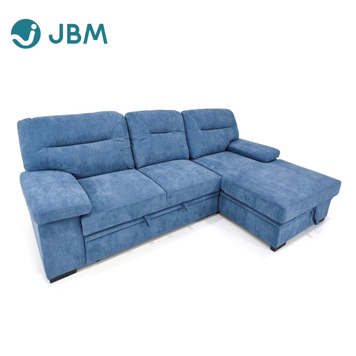 Wholesale OEM L shape living room sofas sleeper Storage sofa cum bed