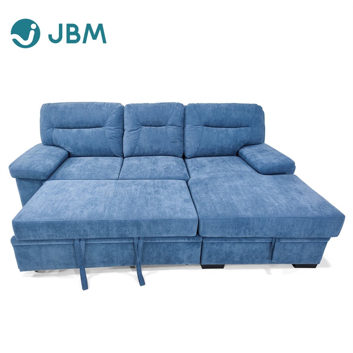 Wholesale OEM L shape living room sofas sleeper Storage sofa cum bed