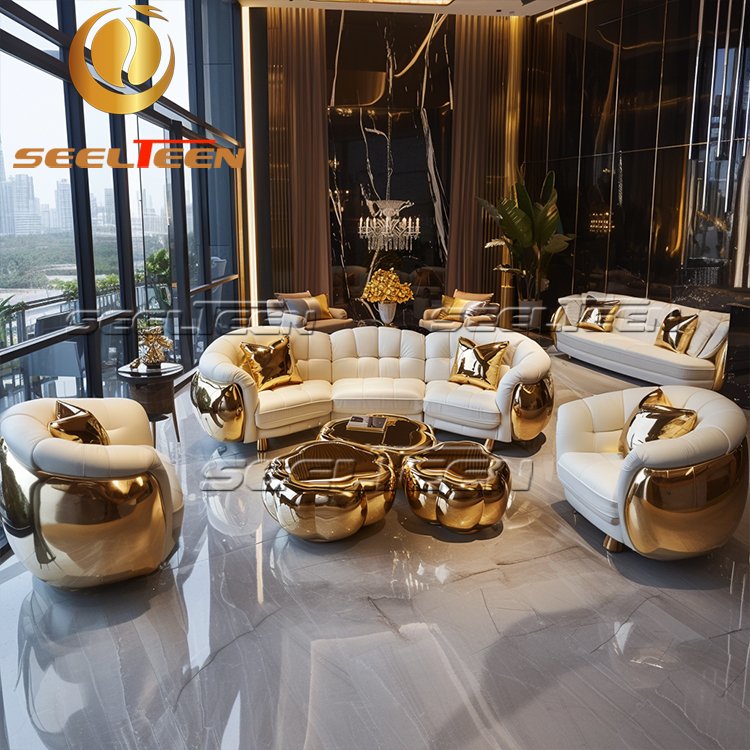 Furniture Sofa De Lujo Italian Designer Collaboration Modern Style Three Seater Leather Living Room Sofa