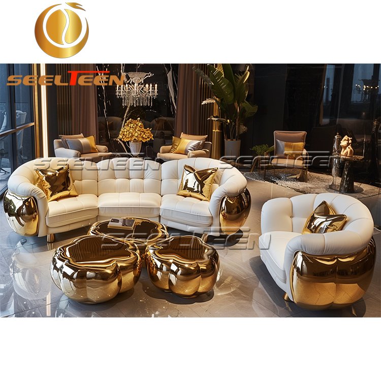 Furniture Sofa De Lujo Italian Designer Collaboration Modern Style Three Seater Leather Living Room Sofa