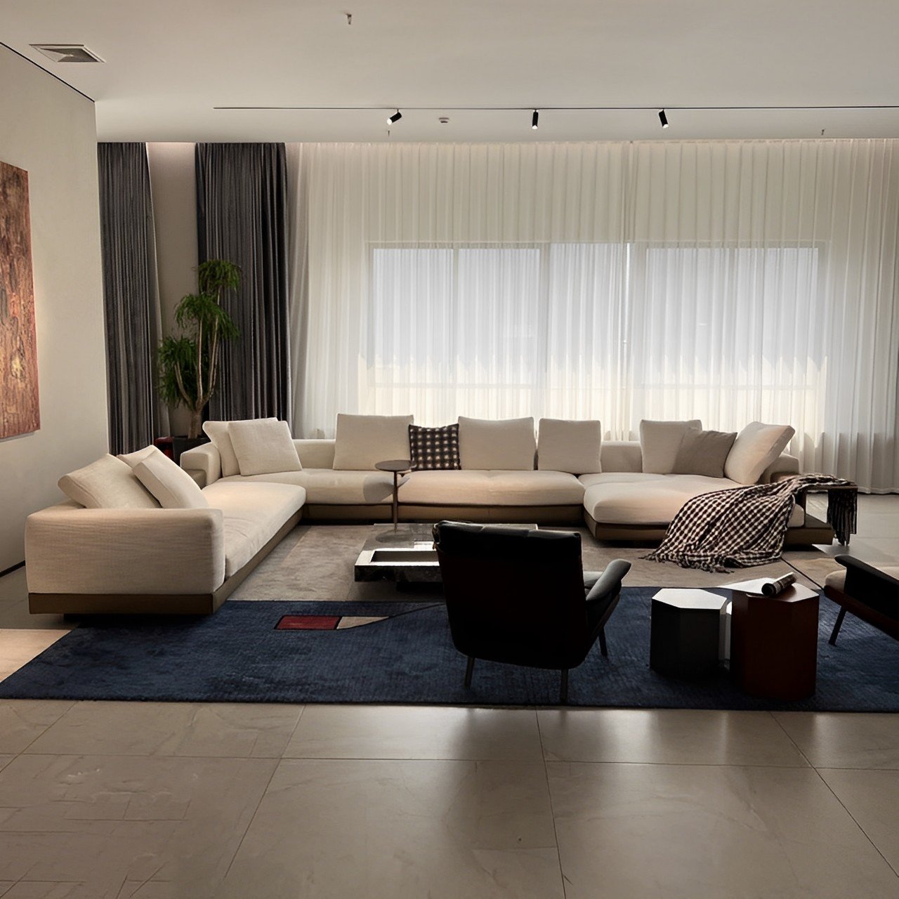 Italian design apartment sofa set furniture luxury modular couch modern design fabric corner living room sofas