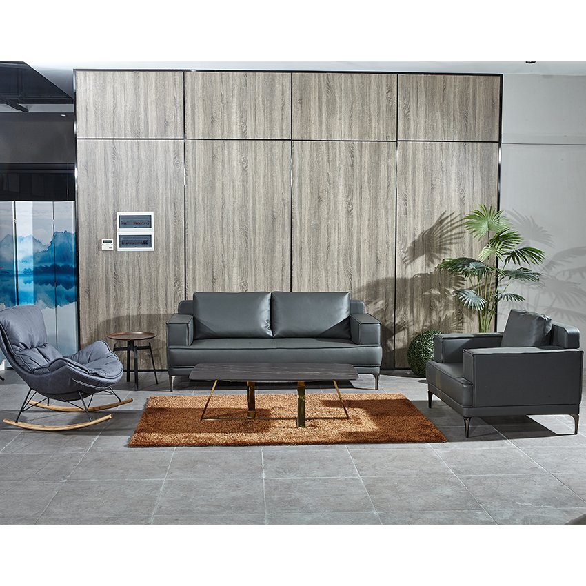 Modern Custom Designer Furniture Leather Sofas Combination For Living Room